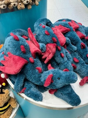 MorisMos Grande Drago Peluche Verde Con Bambini Nella Pancia, 55 Cm XXL Realistico Draghi Giocattolo Di Peluche Morbido, Idee Regalo Natale Per - Foto 8