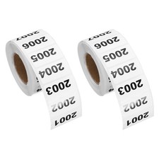 0.8x1.6 Inch Inventory Sticker, 2 Roll 2001 to 3000 Number Label 1000 Stickers