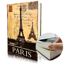 Real Paper Book Safe, Hollow with Secret Hidden Compartment Combination Lock