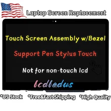 For HP Pavilion X360 14M-BA011DX FHD Lcd Touch Screen Assembly+ Bezel 925447-001