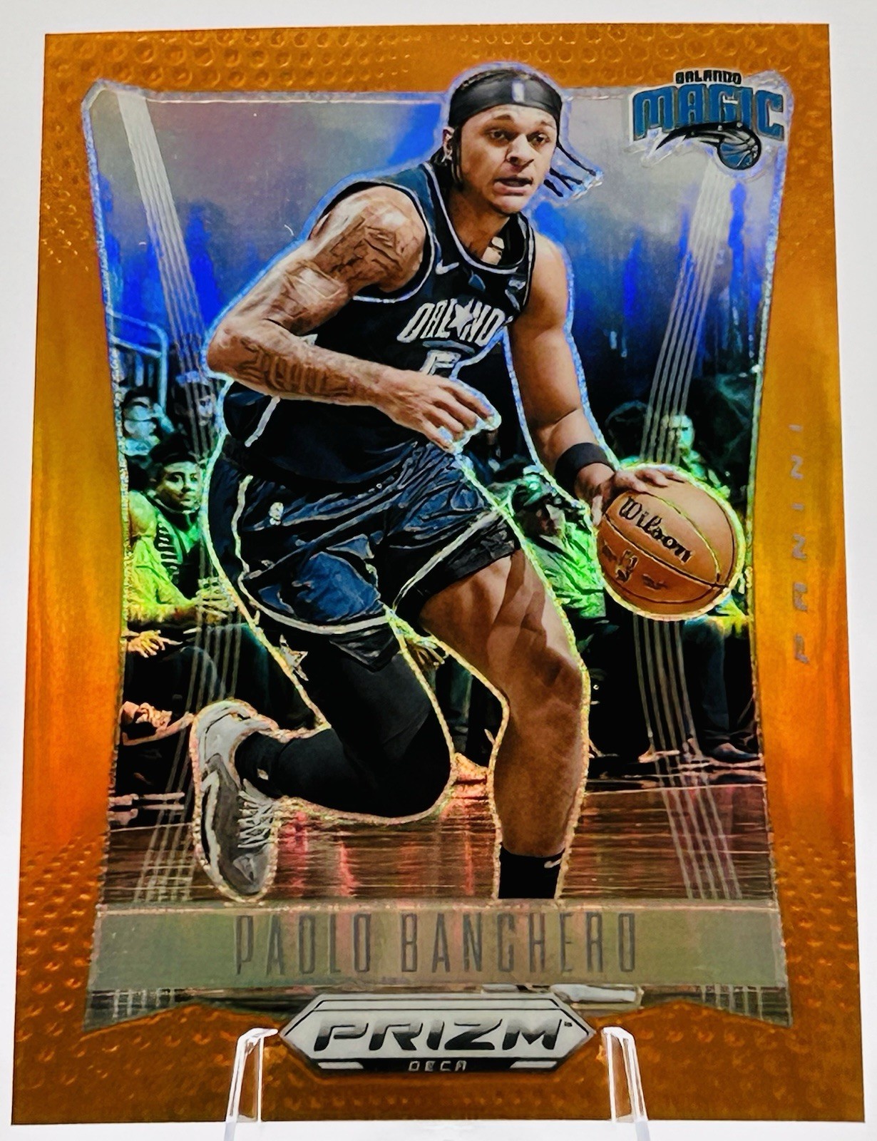 2023-24 Panini Prizm Deca Paolo Banchero #264 Orange Prizm /49 Magic