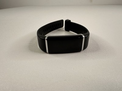 LETS COM Black Smart Watch Fitness Tracker Steps Heart Rate
