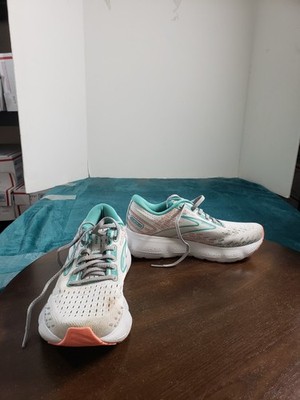 Brooks Glycerin 20 Shoes Size 6 Womens White Blue Running Marathon 1203691B061