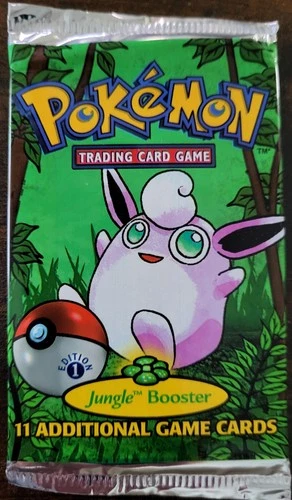 1999 Pokemon Jungle 1st Edition Booster Pack Wigglytuff Art - NEW FACTORY SEALED