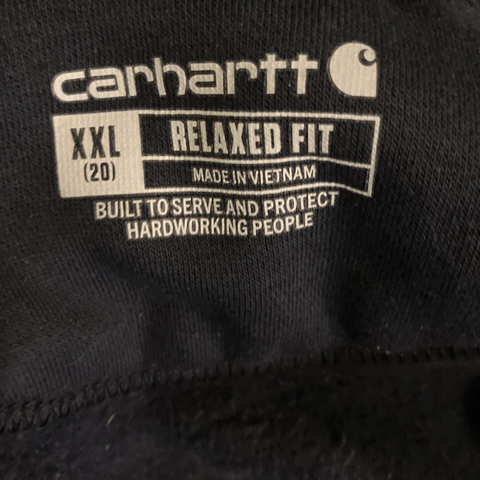 Carhartt Full Zip Long Sleeve Hoodie Sweatshirt Blue Men's 2XL thumbnail 5