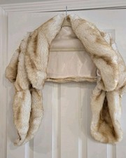 Faux Fur Stole OSFA Luxurious Bridal Winter Party Evening Wear