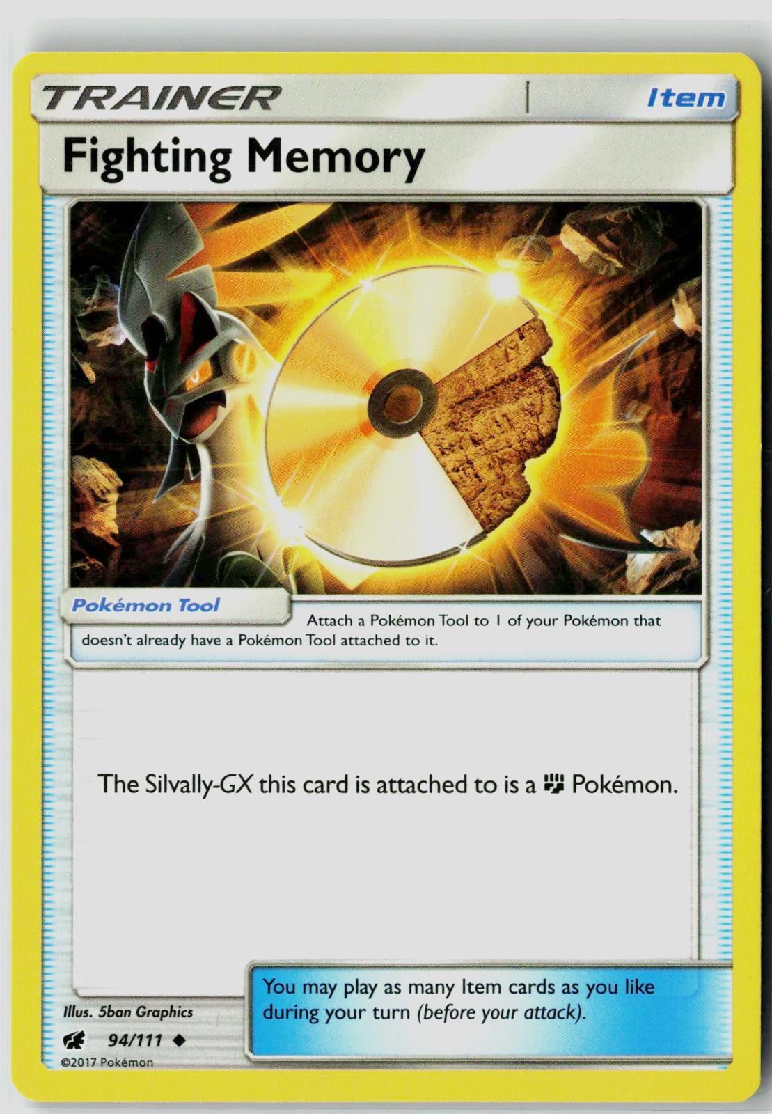 FIGHTING MEMORY 94/111 CRIMSON INVASION POKEMON UNCOMMON NEAR MINT NM