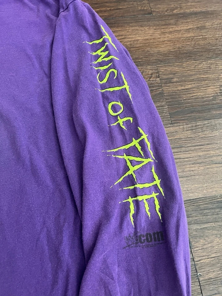 Camisa De Colección WWF WWE Para Hombres Mediana Twist Of Fate Hardy Boyz Jeff Hardy Y2K 2001 Foto 4 de 4