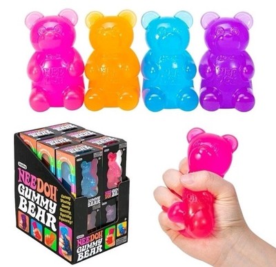 Random Color NeeDoh Gummy Bear Squishy Squeeze Toy **BRAND NEW**
