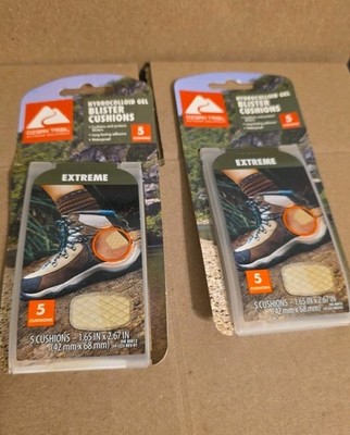 2 x Ozark Trail Hydrocolloid Gel Blister Cushions Extreme Pack 10 Cushions - New