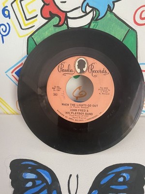 John Fred and his Playboy Band. 45 RPM, When the lights go out, Judy in disguise