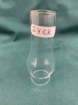 MINI - GLASS OIL LAMP CANDLE CHIMNEY SHADE - 1 1/8'' FITTER 3 1/2'' TALL(IYCK)