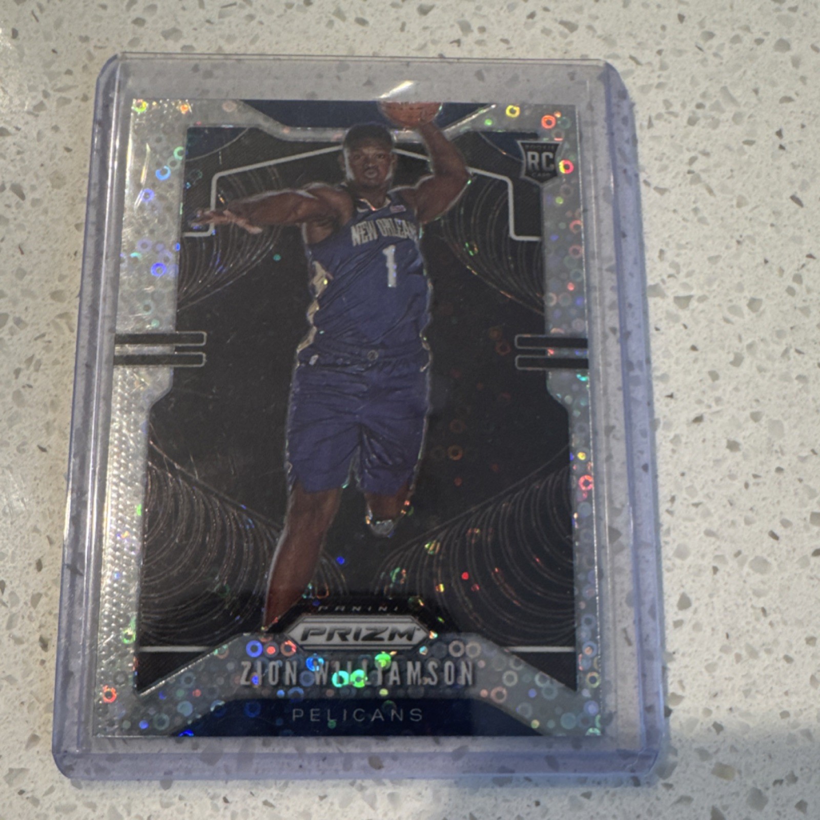 2019-20 Panini Prizm Zion Williamson Rookie Disco Prizm #248 Pelicans
