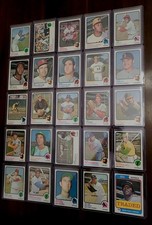 1973-1979 Topps Baseball Lot, 49 Cards, EX-NRMT, No Dupes, Commons & Minor Stars