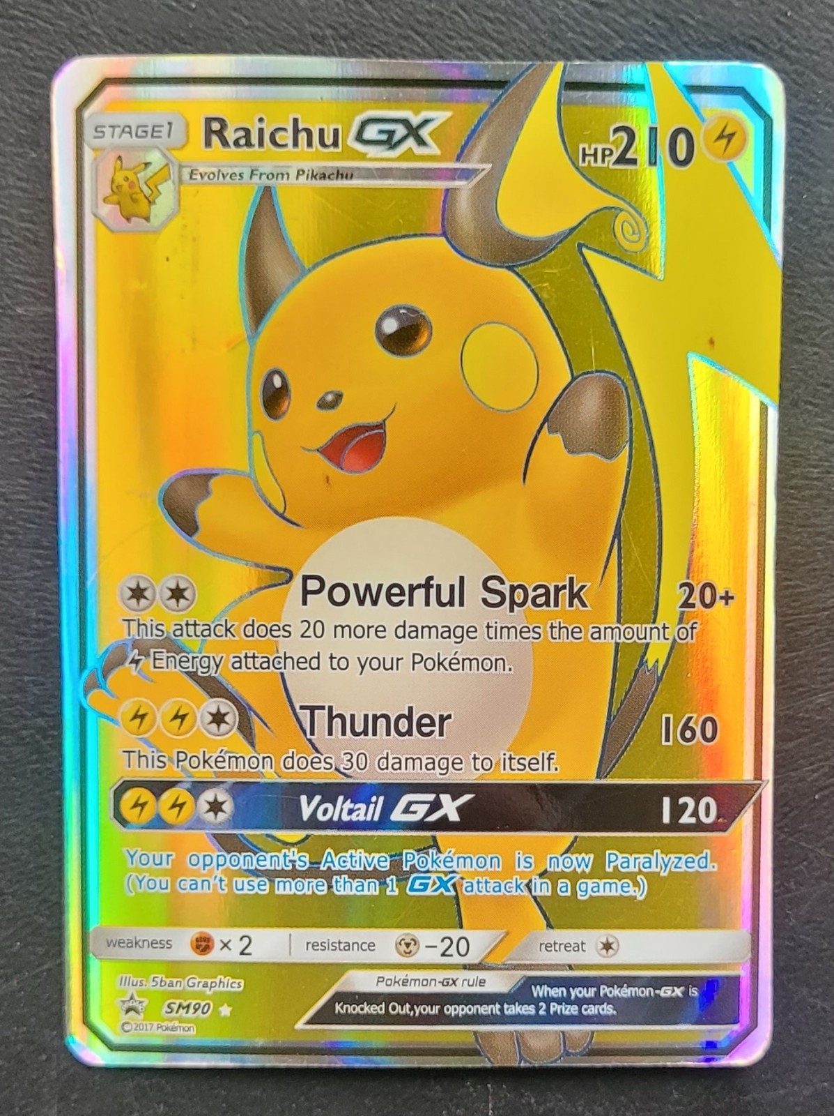 Raichu GX SM90 Sm Holo