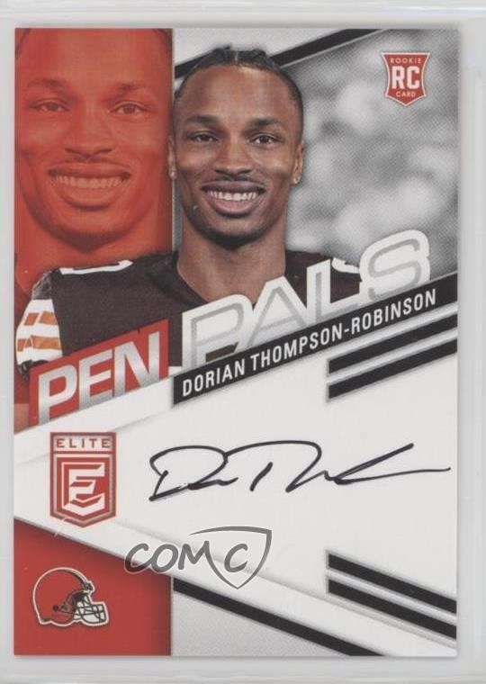 2023 Panini Donruss Elite Pen Pals Dorian Thompson-Robinson #PPDTR Auto 12oj