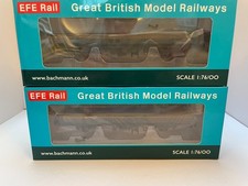 EFE Rail E87040 BR ZAA 'Pike' Open Wagon BR Engineers Grey & Yellow x2