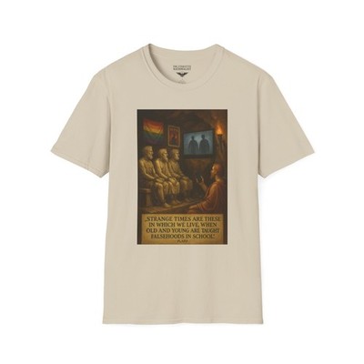 Plato Quote Unisex Graphic Tee Gift for History Buff Classical Philosophy Truth