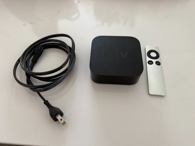 Apple TV Media Streamer  w/ Remote & Power Cable Used Good