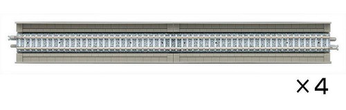 Tomytec 018223 4 Gleise, gerade, in Beton-Viaduktbettung, je 280 mm | Zustand: Neu