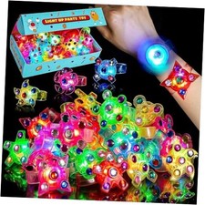 Pack LED Light Up Fidget Spinner Bracelets Party Favors For Kids 4-8 8-12, 24