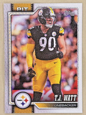 2026 Topps Flagship TJ Watt Canvas /50 Pittsburgh Steelers #254
