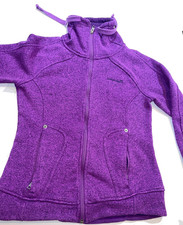 DESIGNER AVALANCHE FULL ZIPPER MOCK NECK POCKETS FITTED PURPLE JACKET SZ MEDIUM