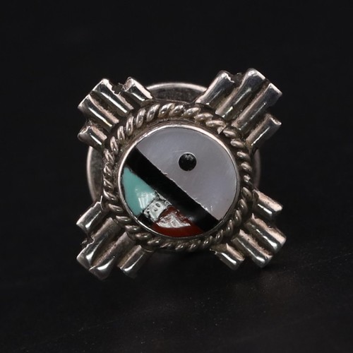 Épingle De Col Vintage National Western En Argent 925 - Pins Western Cowboy, Occasion Très Bon état