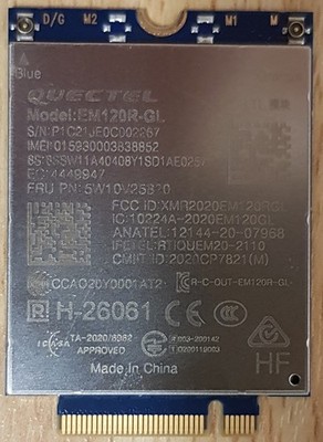 Lenovo ThinkPad Quectel EM120R-GL CAT12 PCIE WWAN