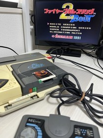 【TESTED】 NEC PC Engine Console System + CD ROM 2 + Controller Pad