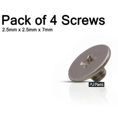4 pcs x screws M2.5x2.5HP Toshiba Acer Asus Lenovo Dell Laptop Screen Lid Hinge