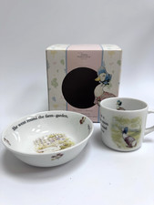 The Original Jemima Puddle-Duck Wedgewood Nursery Set Bowl and Mug - HAI