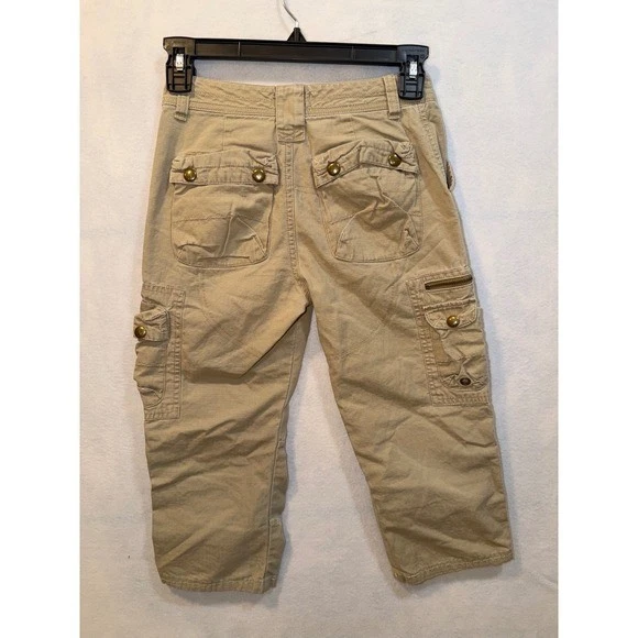 Polo Ralph Lauren Kids Tan Cargo Pants Size 8 Casual Outdoor Adven Y2K Vinage - Image 4 of 4