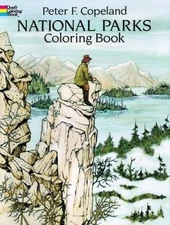 National Parks Coloring Book (Dover Nature Coloring Book) - Paperback - GOOD