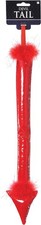 Devil Tail w/Feathers Red Suit Yourself Fancy Dress Halloween Costume Accessory