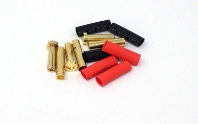 5 x RC 4mm Pairs Gold Bullet Connector + Heat Shrink Lipo Battery ESC Motor 5 x RC 4mm Pairs Gold Bullet Connector + Heat Shrink Lipo Battery ESC Motor