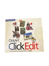 Broderbund ClickArt Click Edit 3-Disk Set 50,000 ClickArt Images 1999 READ