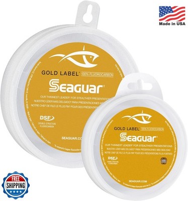 Seaguar Gold Label 8lb Clear Fluorocarbon Fishing Leader Line