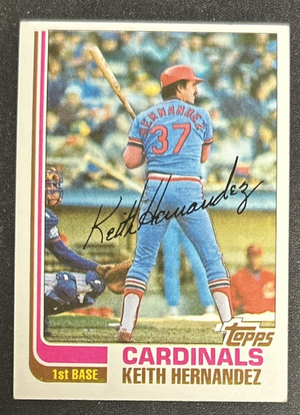 1982 Topps Keith Hernandez Baseball Card #210 Cardinals HOF 1B VG