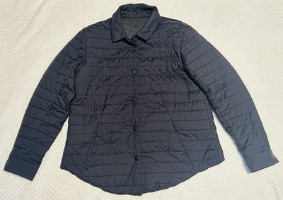 Lululemon Switch Please Shacket Womens 8 Black Snap Jacket Quilted