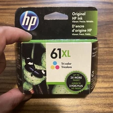 HP 61XL Tri-color Ink Cartridge Exp Aug 2022 Sealed Genuine Original CH564WN 140