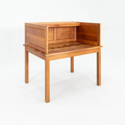 1990 Thomas Moser Library Desk in Solid Cherry Hardwood 48x37 in Made in Maine