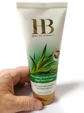 HB H B 'LARGE' Refreshing Multi-Purpose Aloe Vera Cream, Dead Sea Minerals 180ml