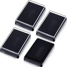 4 Pcs Egg Stamp Ink Pad with Black Egg Safe Ink Ideal for Marking Eggs 3.75 x...