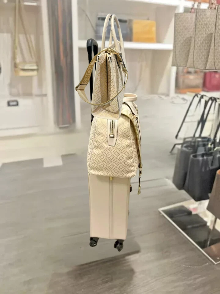 Maleta pequeña Michael Kors + bolso de lona XL + bolso de mano para viaje viaje escapada MK Foto 2 de 4