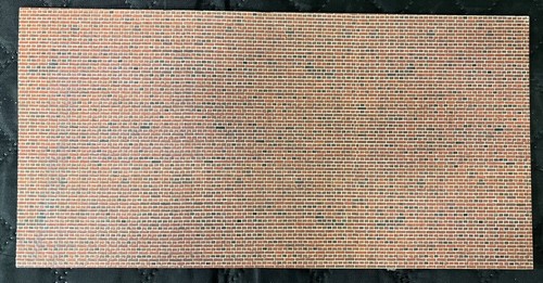 Cara de ladrillo en relieve Vollmer escala HO 1/87 6042 206 mm x 125 mm - *Leer descripción | Zustand: New