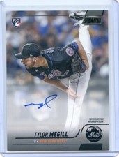 2022 Topps Stadium Club TYLOR MEGILL RC ROOKIE #SCBA-TM Black Foil Auto SSP /25