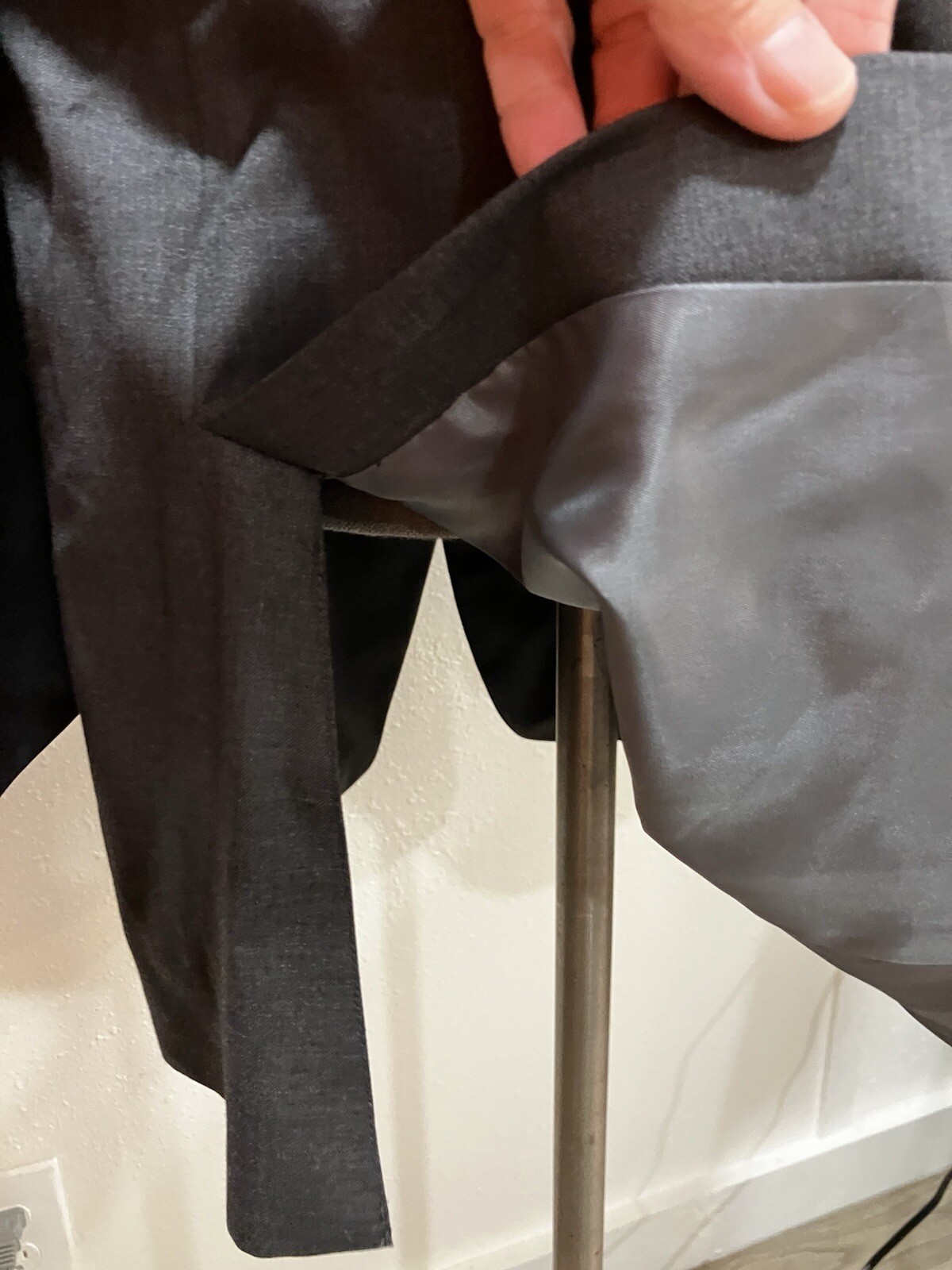 Peter Millar Jacket Gray Wool Canada Trim 42R - image 8