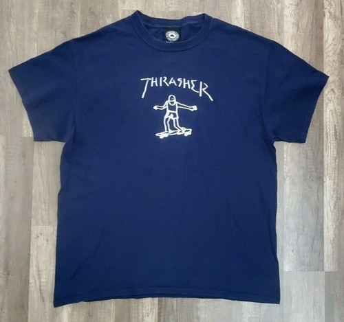 Thrasher Gonz stick figure skateboard T 