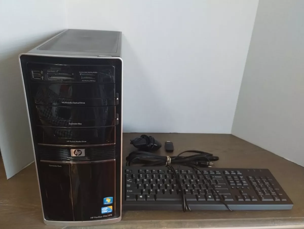 HP Pavilion Elite HPE Windows 10 Desktop Computer | eBay